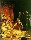 Death Canvas Paintings - The Death of Elizabeth